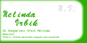 melinda vrbik business card